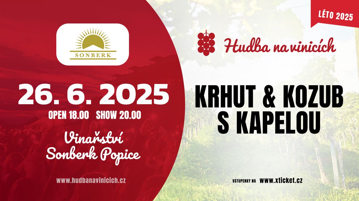 Krhut & Kozub s kapelou - Vina\u0159stv\u00ed Sonberk - 26. \u010dervna