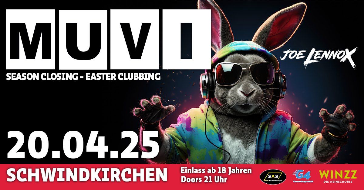 Easter Clubbing im MUVI (Saisonclosing) 