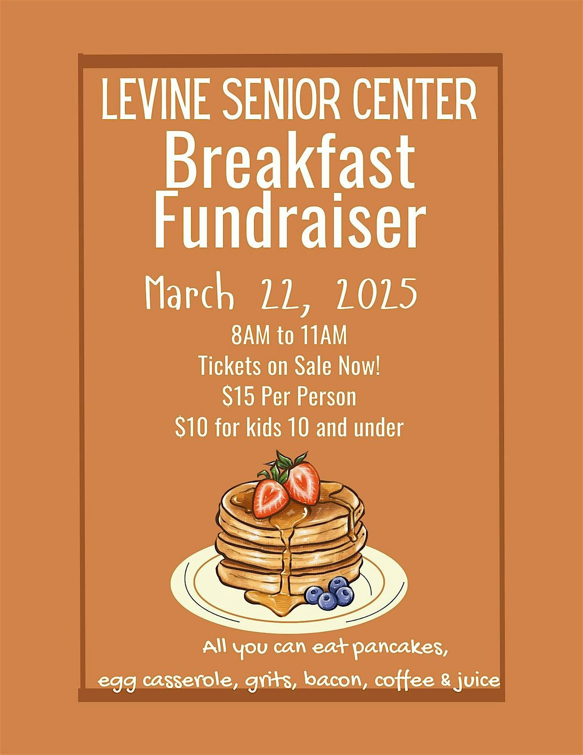 Levine Senior Center Breakfast Fundraiser