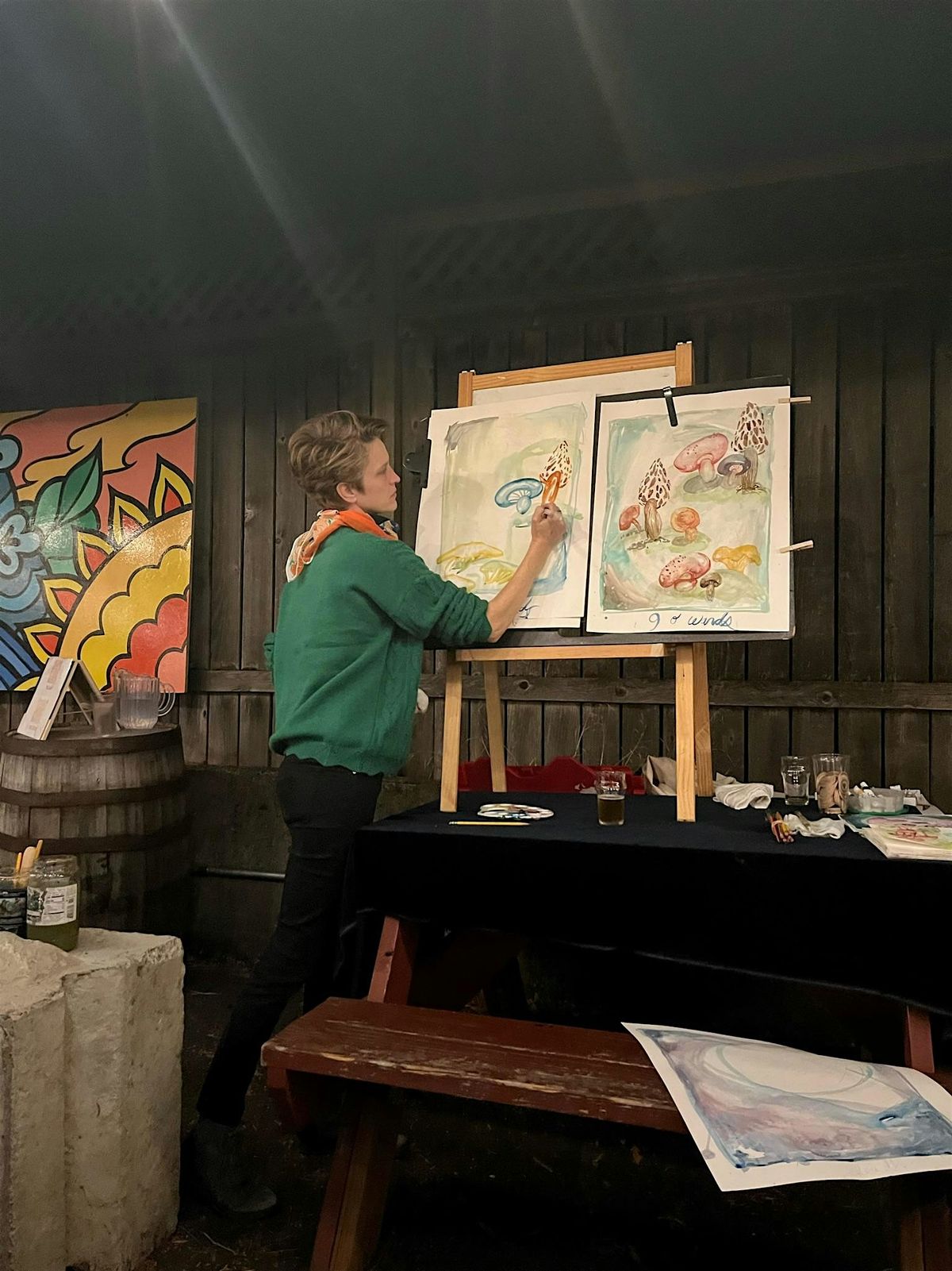Witchy Watercolor at Hinterland Bar and Food Carts