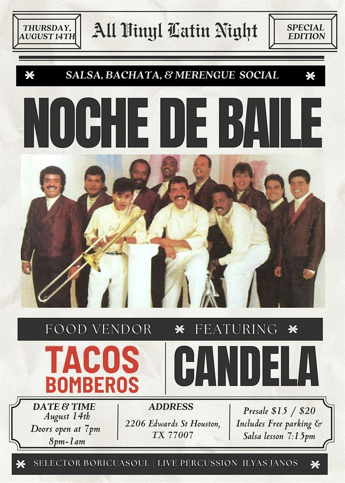 Noche de Baile X Candela Latin Dance Social