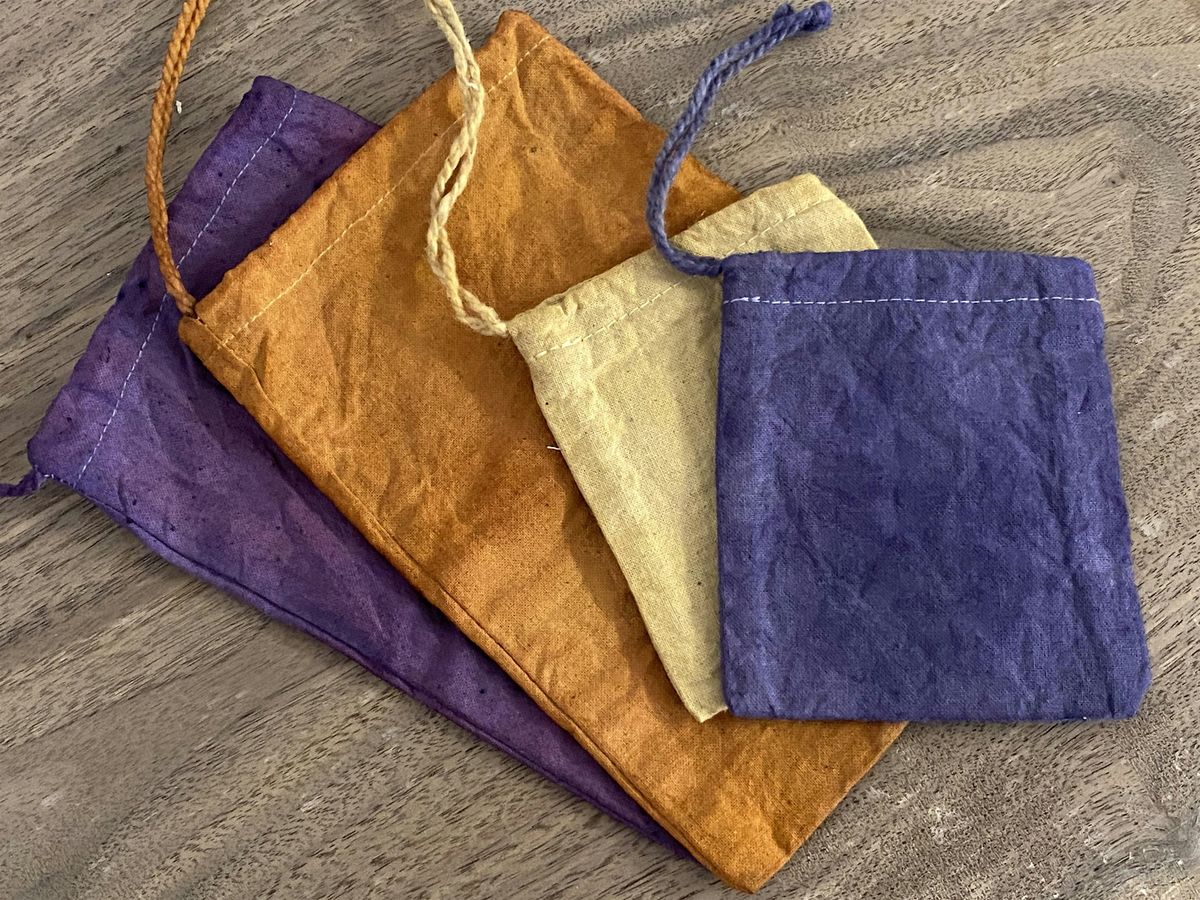 Naturally Dyed Cotton Bags