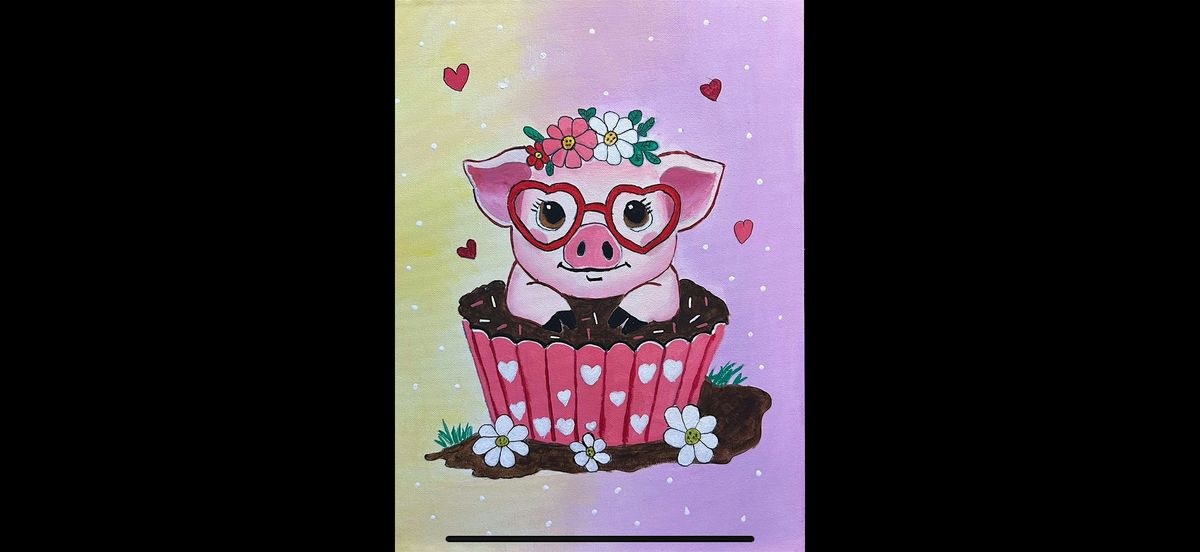 Sweet Piggy Sip and Paint