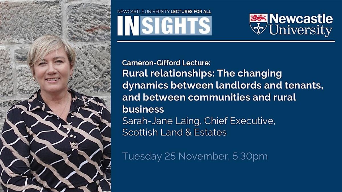 Cameron-Gifford Lecture: Rural relationships by Sarah-Jane Laing
