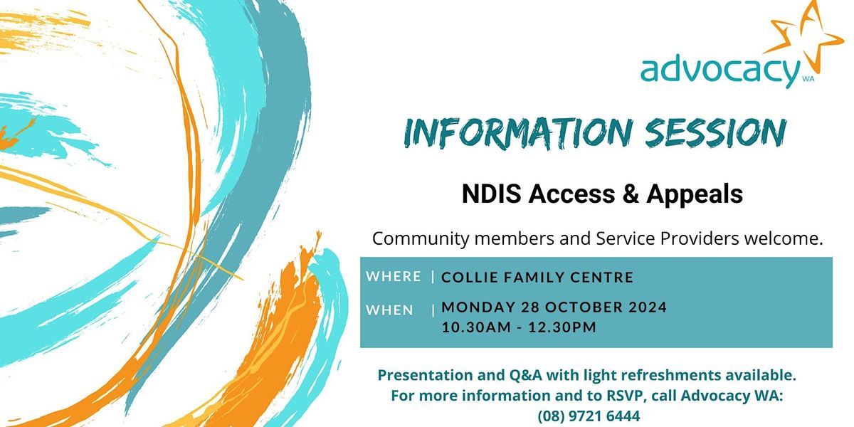 Information Session: NDIS Access and Appeals - Collie