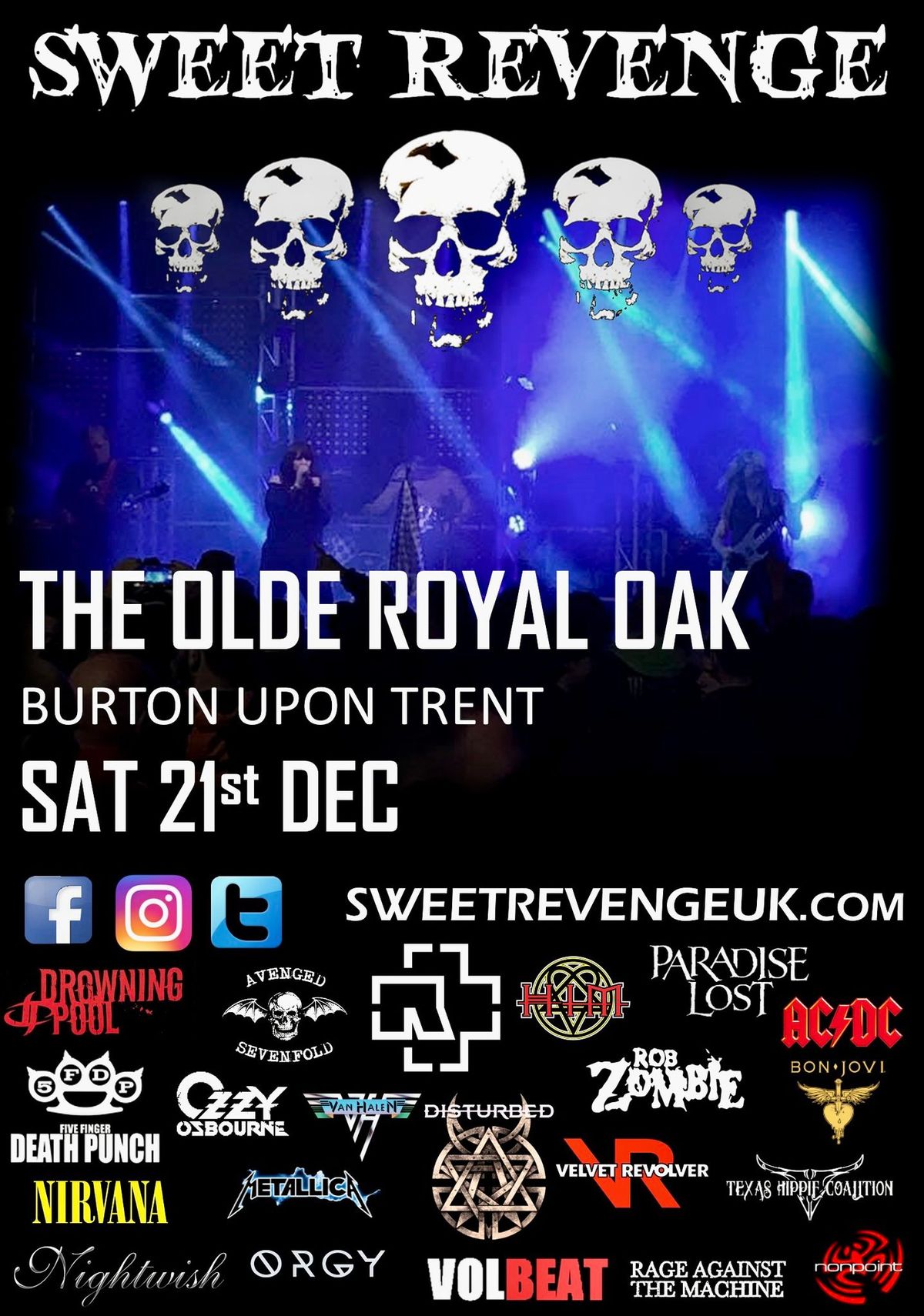 Sweet Revenge at the Olde Royal Oak, Burton upon Trent