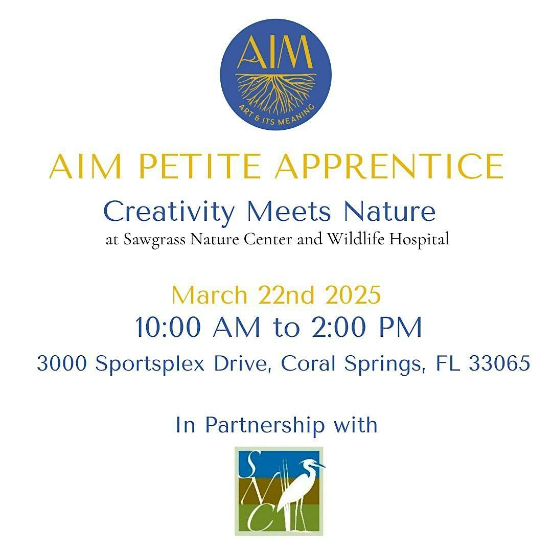 AIM Art & Nature Family Event @ Sawgrass Nature Center & Wildlife Hospital