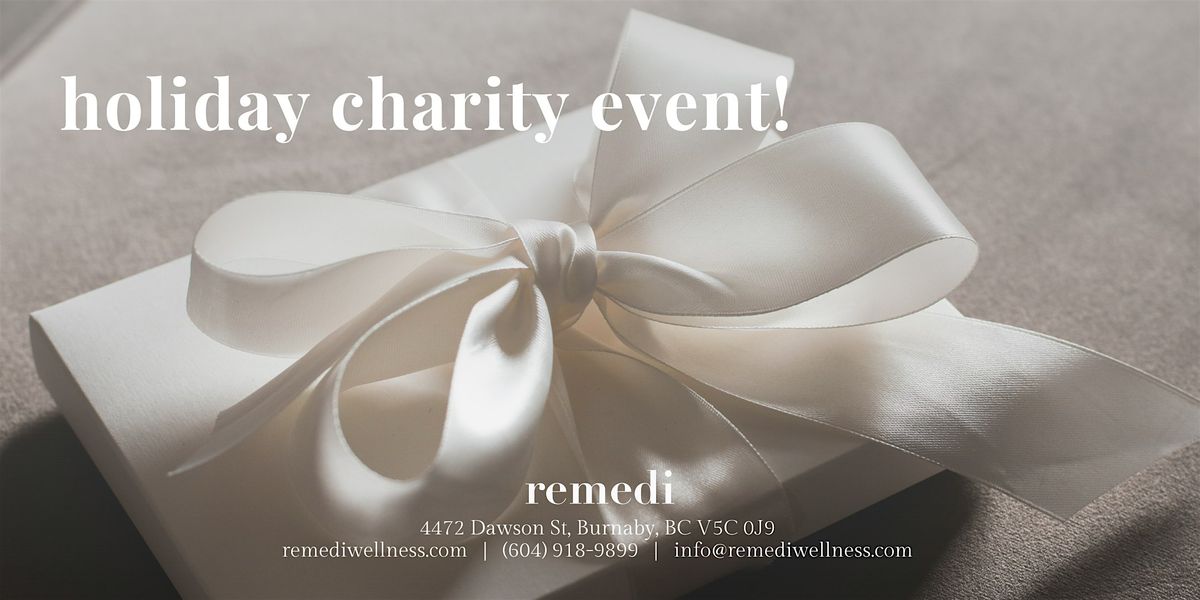 Holiday Charity Event at Remedi Wellness