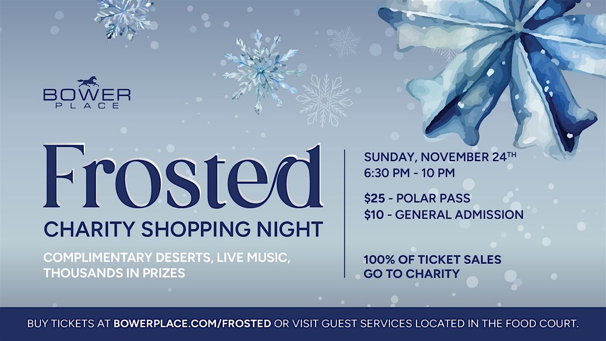 Frosted Charity Shopping Night