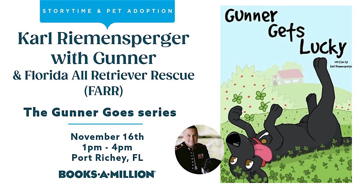 Storytime with Karl Riemensperger & Gunner plus FARR Adoption Event