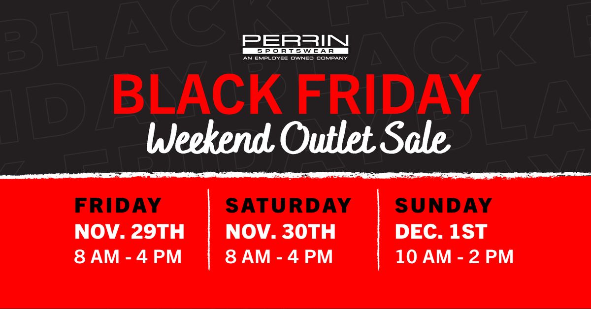 Black Friday Weekend Outlet Sale