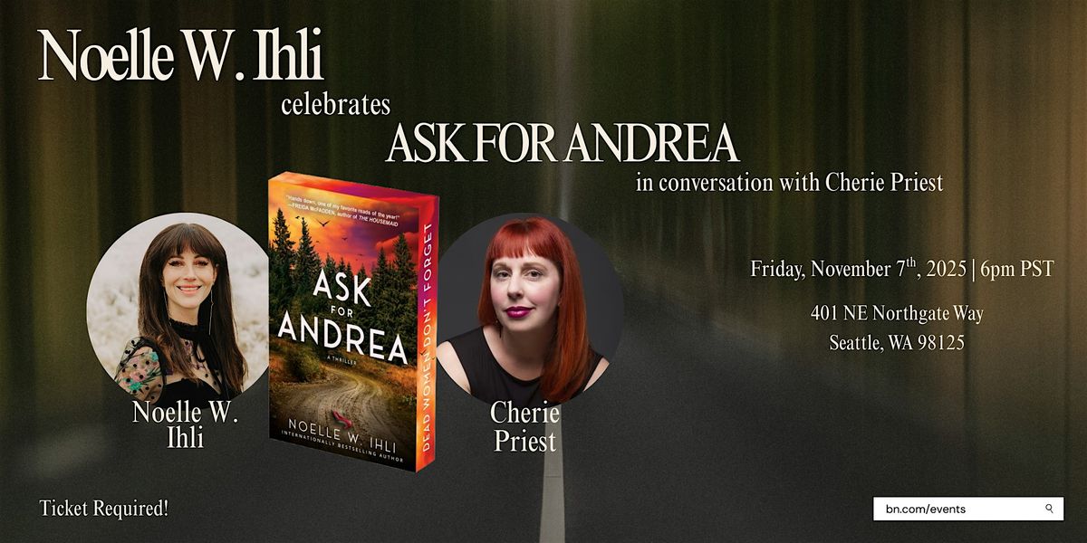Noelle West Ihli celebrates ASK FOR ANDREA at B&N Northgate