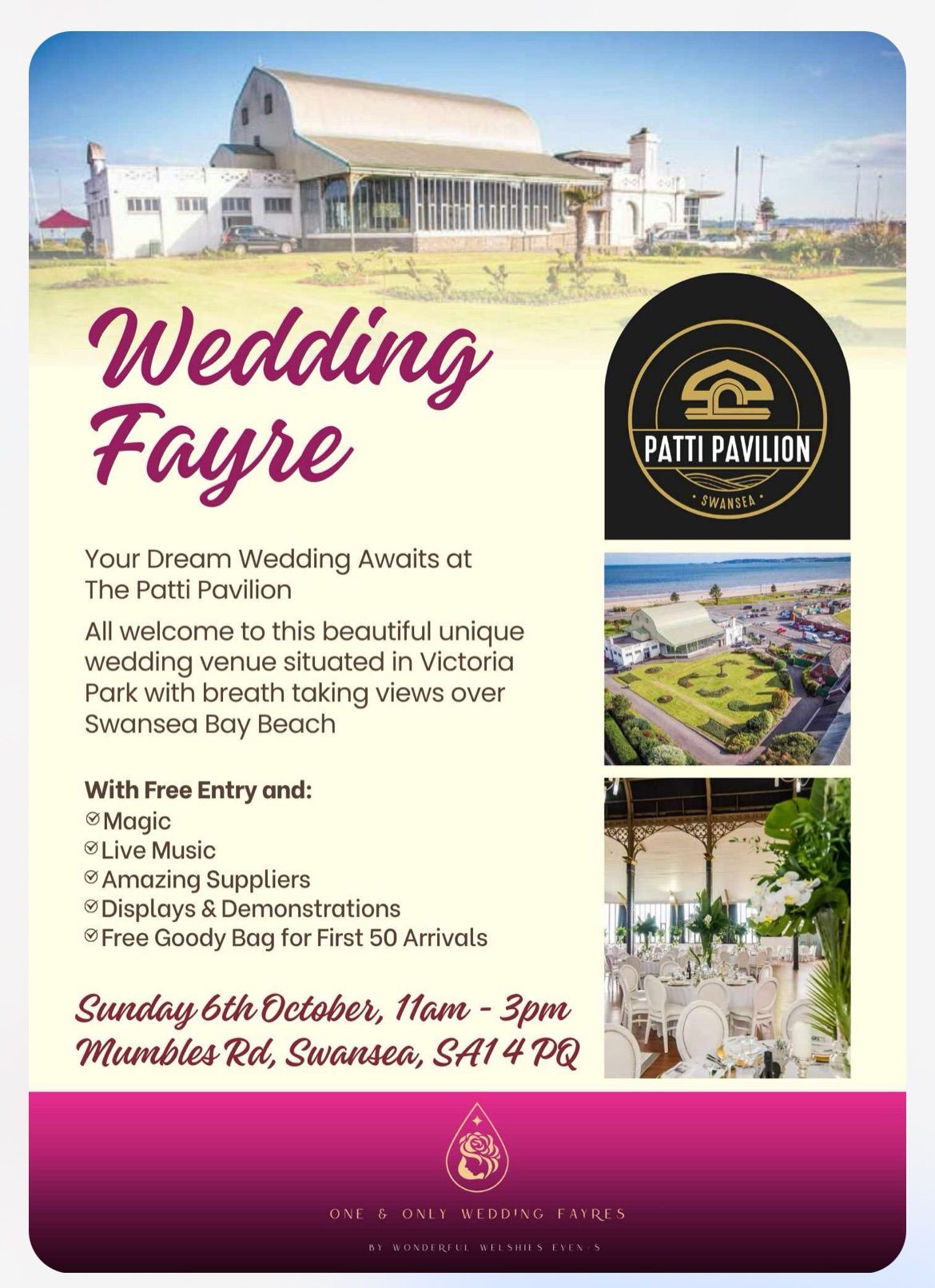 Wedding fayre at The Patti Pavillion Swansea