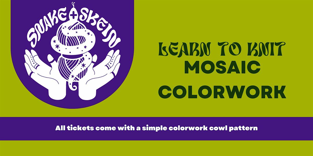 Learn to Knit: Mosaic Colorwork