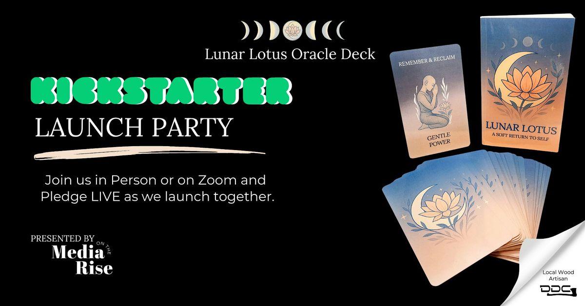 Lunar Lotus Oracle Deck - Kickstarter Launch Party at La Do\u00f1a Ocean Beach
