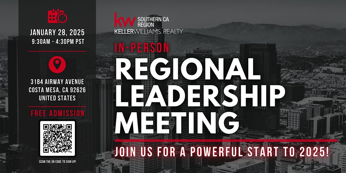 KW SoCal Region In-Person Regional Leadership Meeting