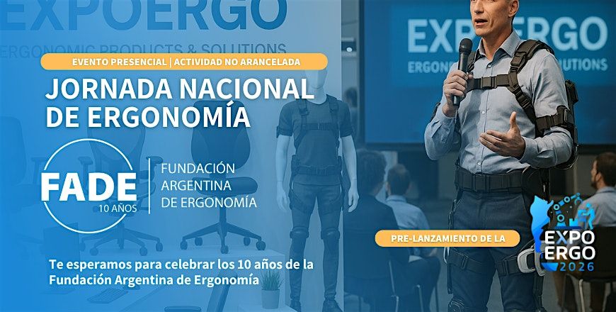 Jornada Nacional de Ergonom\u00eda | FADE 10 a\u00f1os
