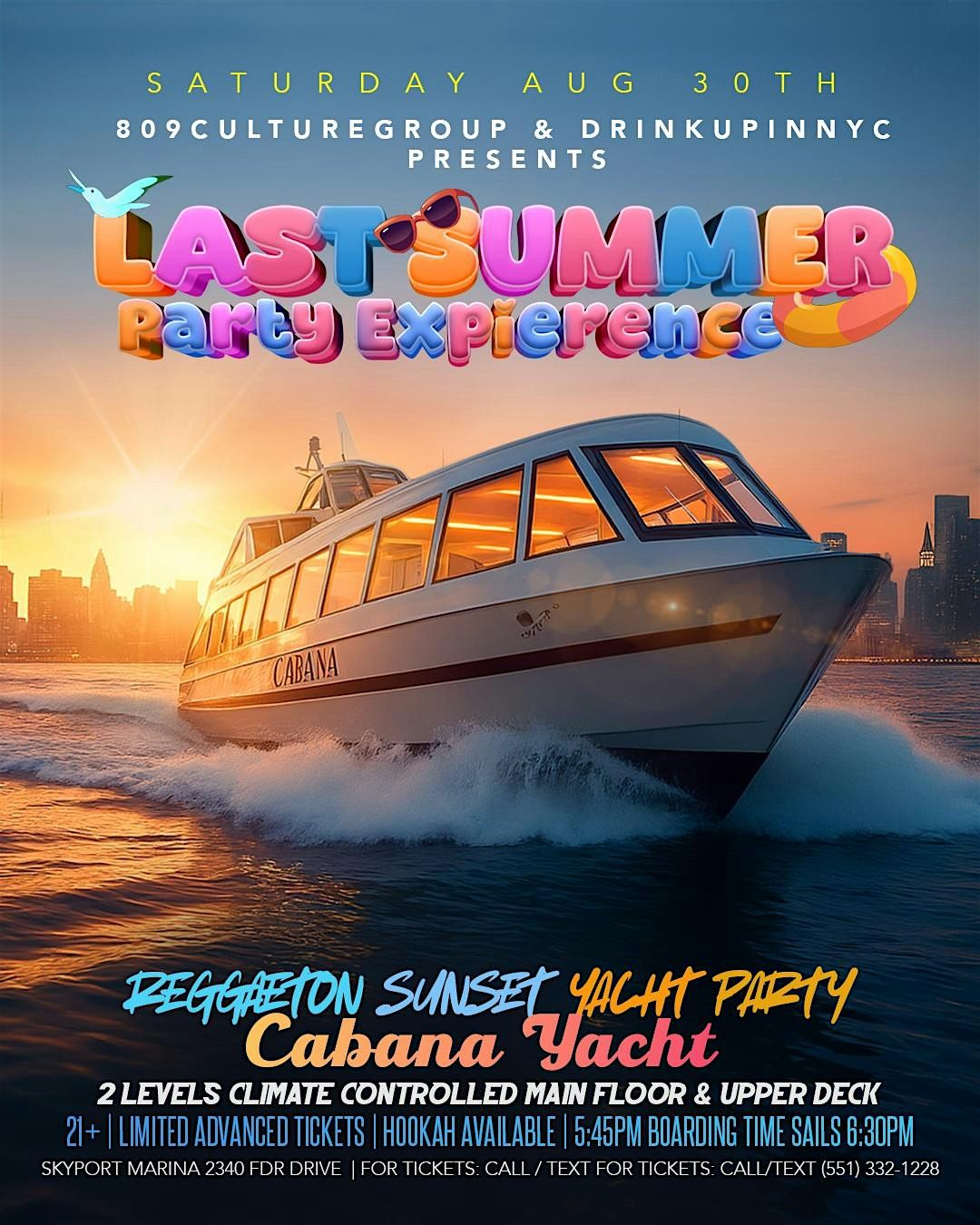 Reggaeton Sunset Yacht Party: Last Summer Party Experience