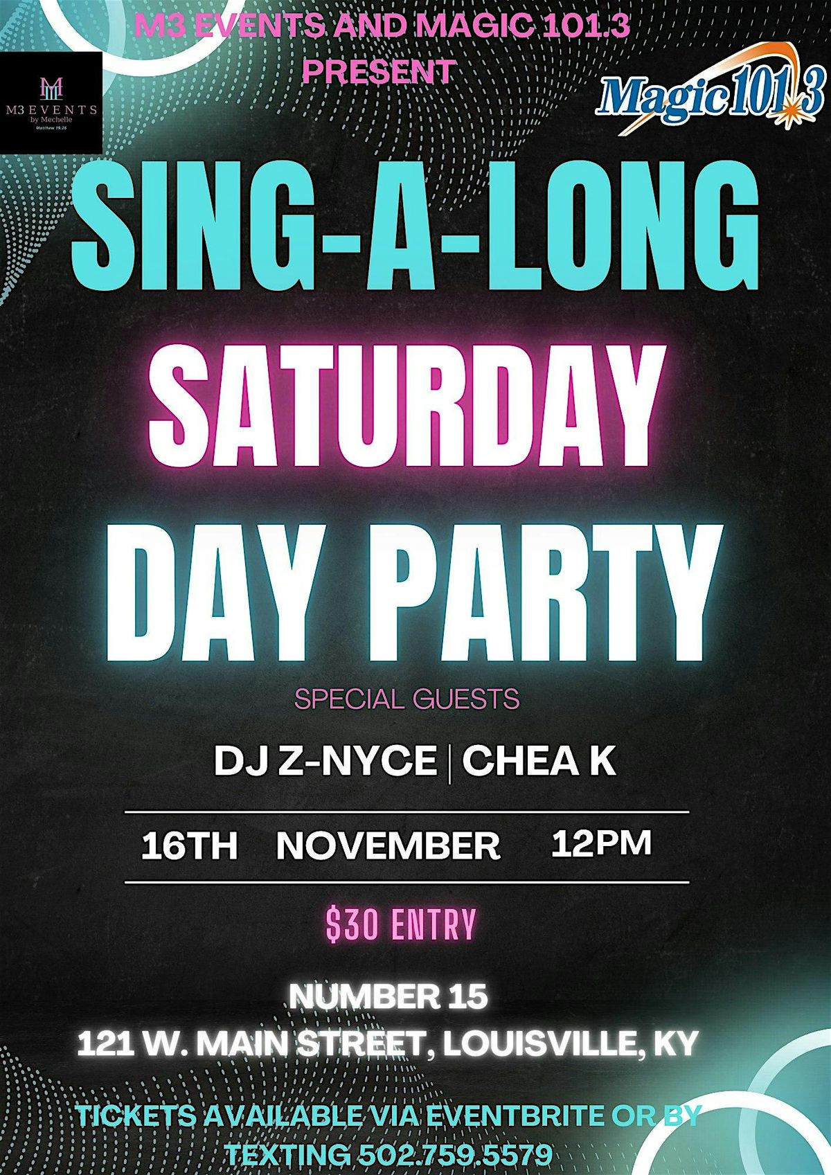 Sing-A-Long Saturday Day Party