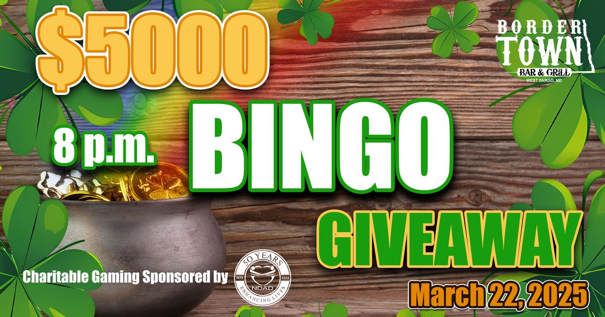 $5000 Bingo Giveaway @ BorderTown