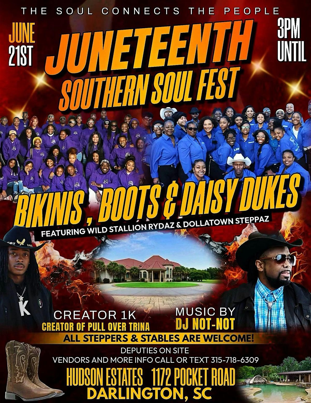 JUNETEENTH SOUTHERN SOUL FEST, 1172 Pocket Rd, Darlington, 21 June to ...
