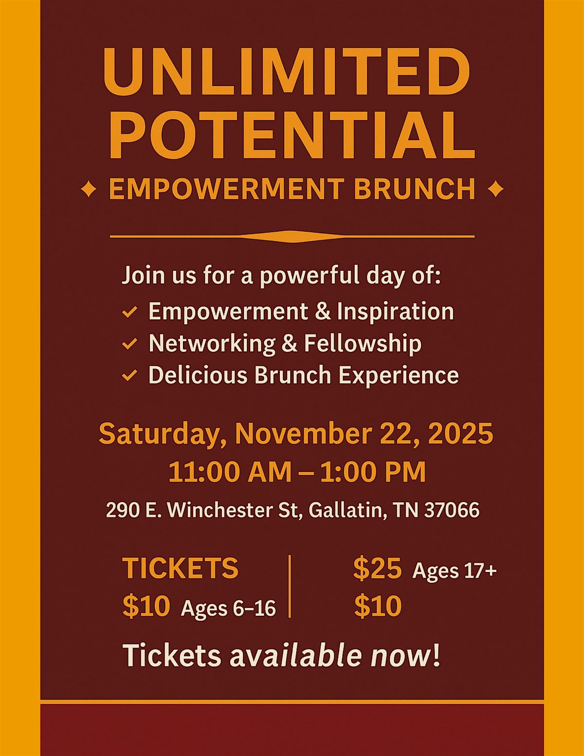 Unlimited Potential Empowerment Brunch