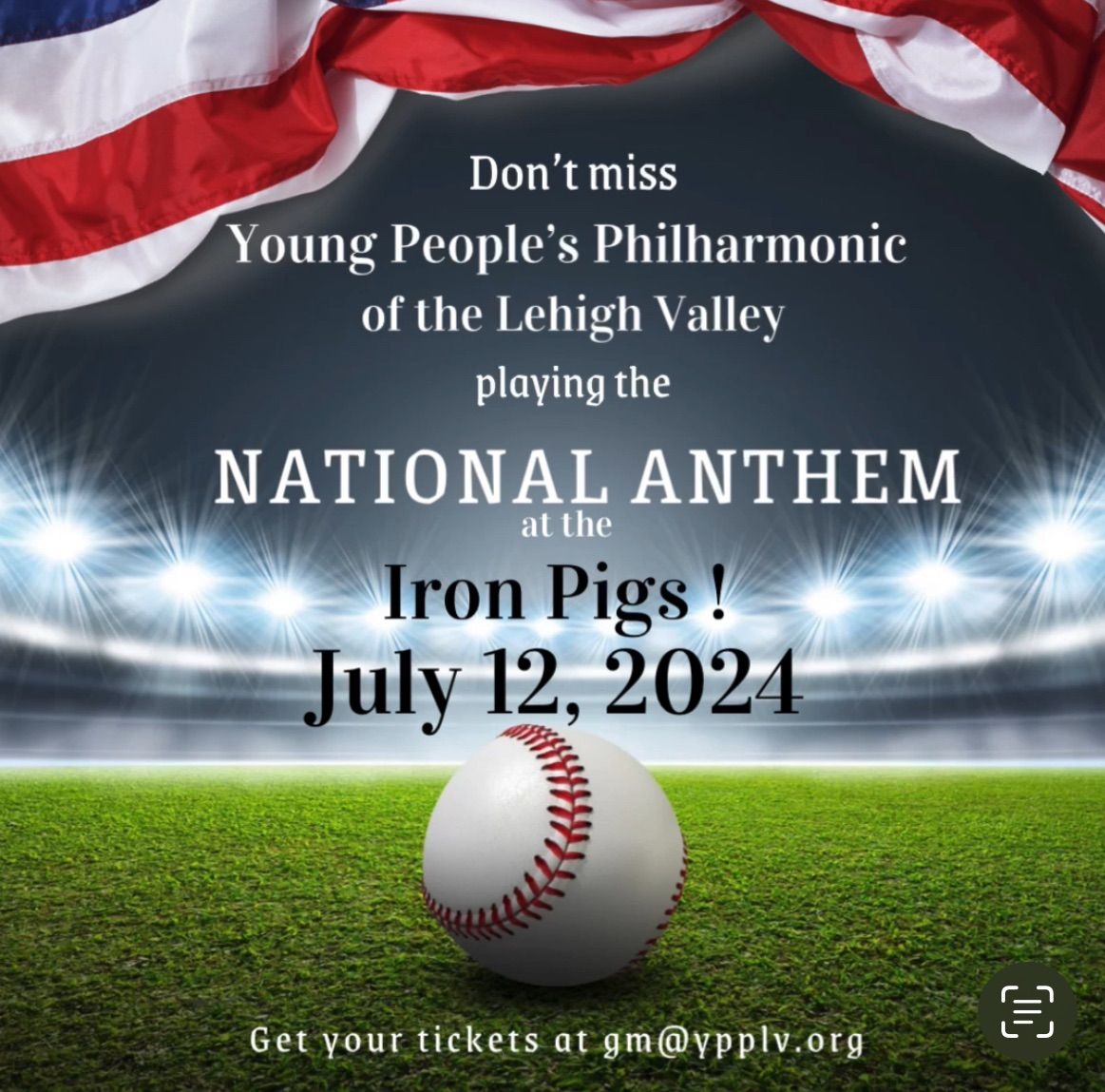 YPPLV playing the National Anthem at the Iron Pigs Game