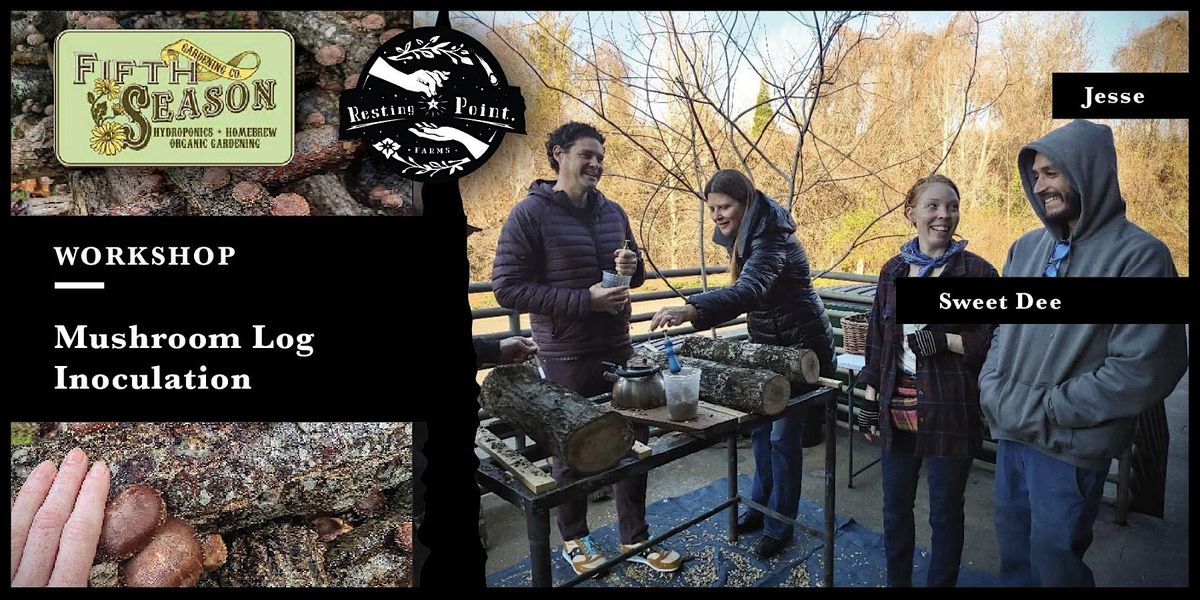 Mushroom Log Inoculation Workshop - Shiitake, Lion's Mane, Chestnut, Oyster