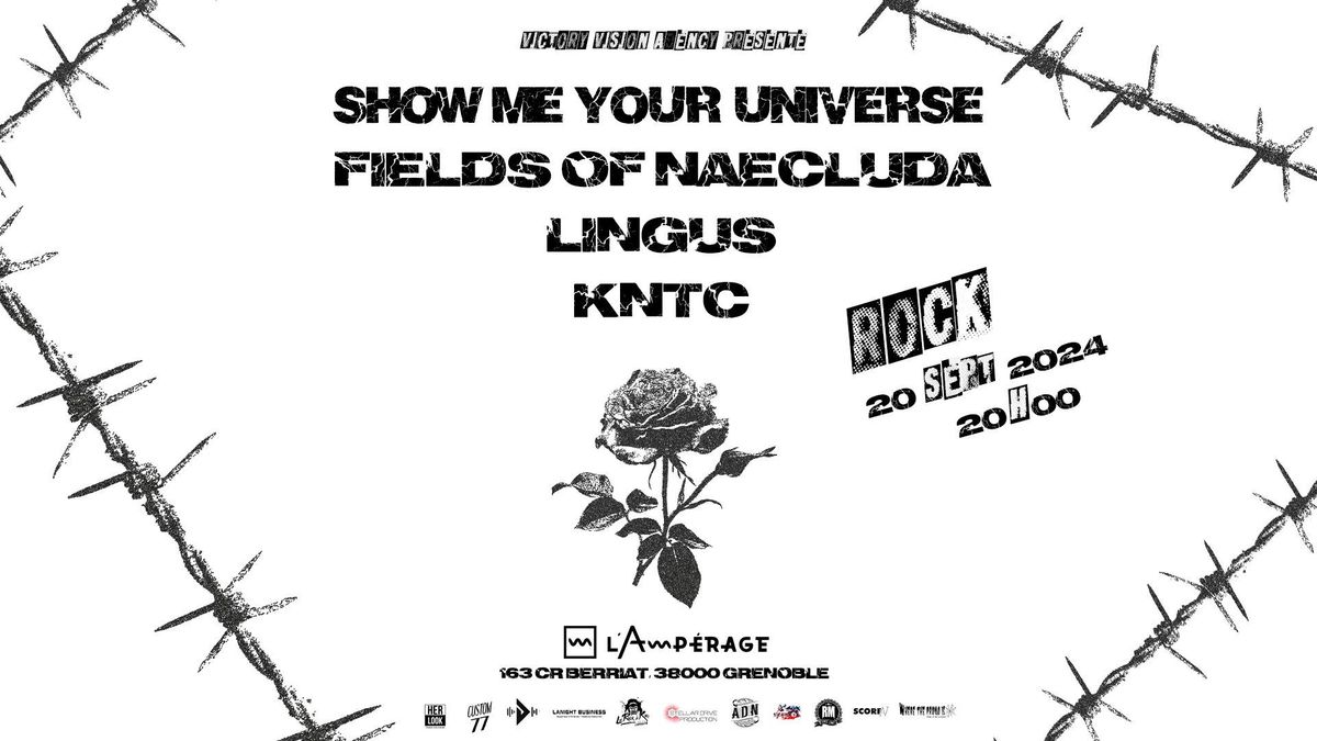 KNTC + FIELDS OF NAECLUDA + SHOW ME YOUR UNIVERSE + LINGUS