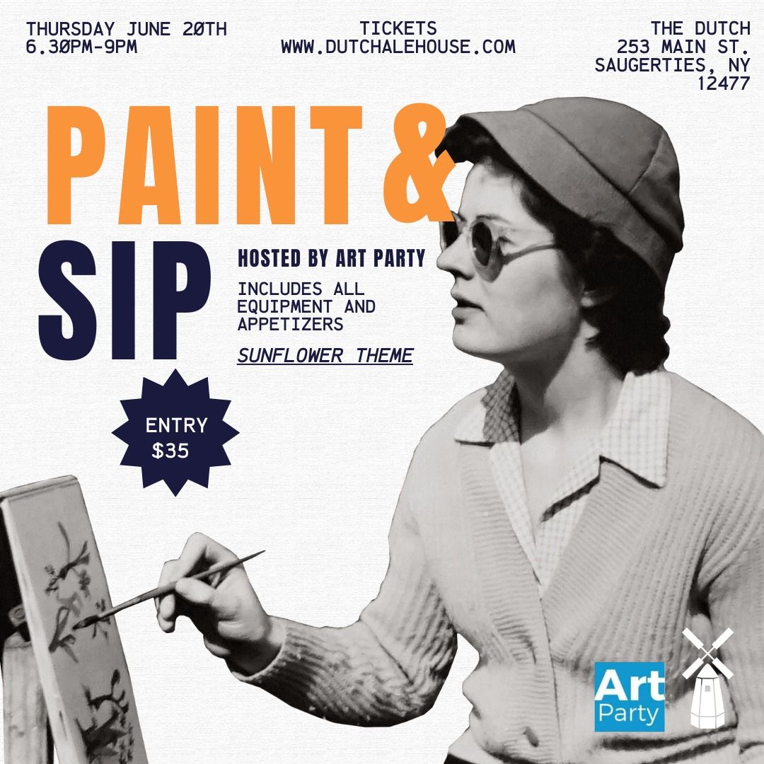 Paint and Sip at The Dutch- with Art Party by Toni!