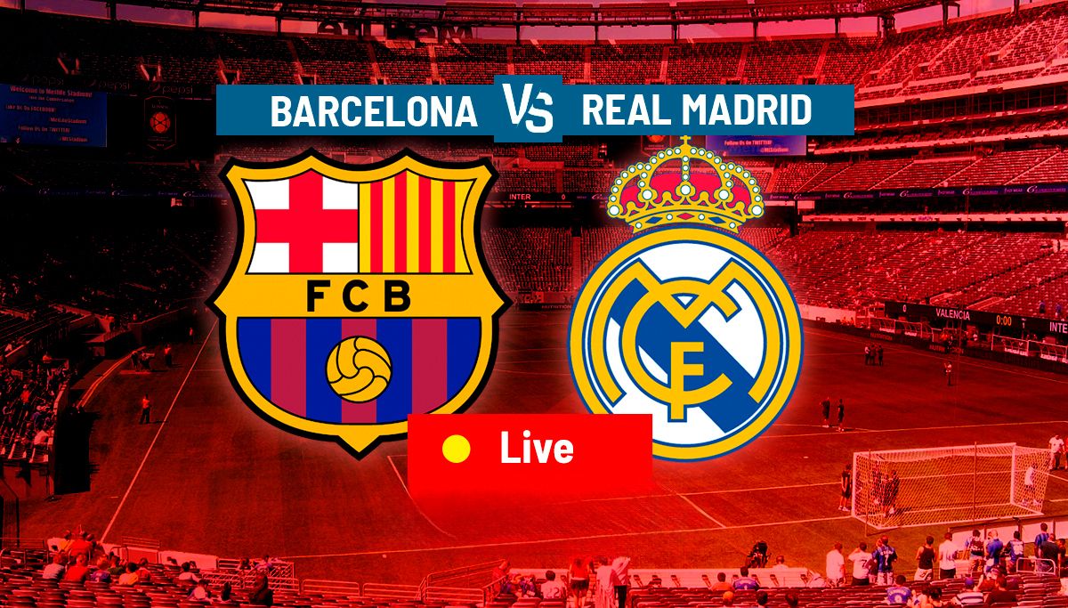 FC Barcelona vs Real Madrid at Estadi Olimpic Lluis Companys