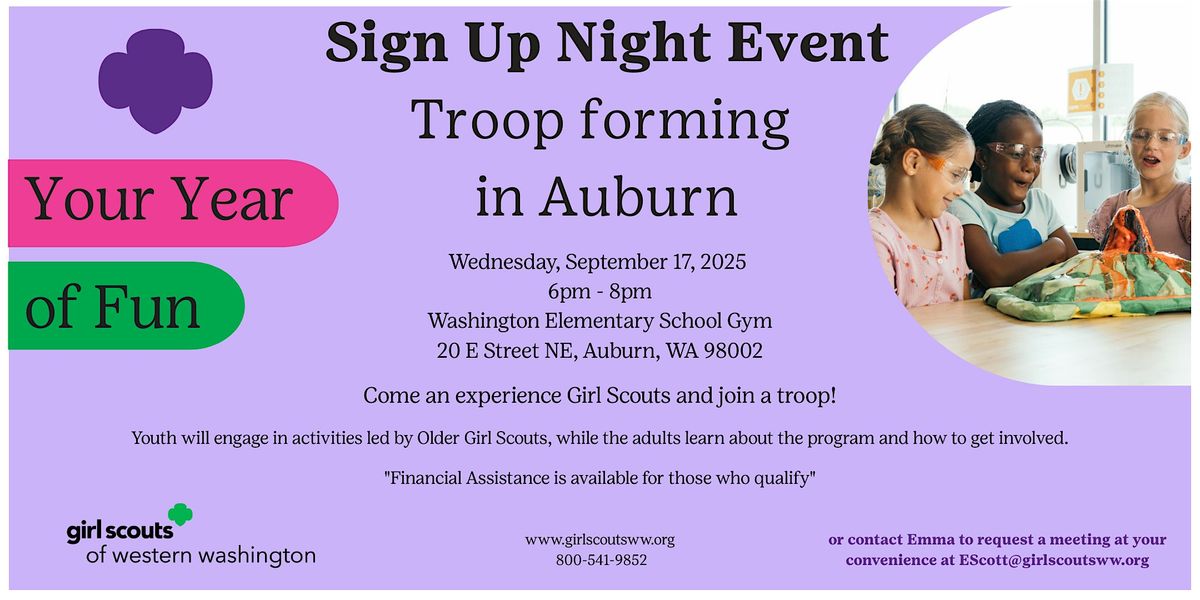 Sign Up Night Event - Troop Forming in Auburn