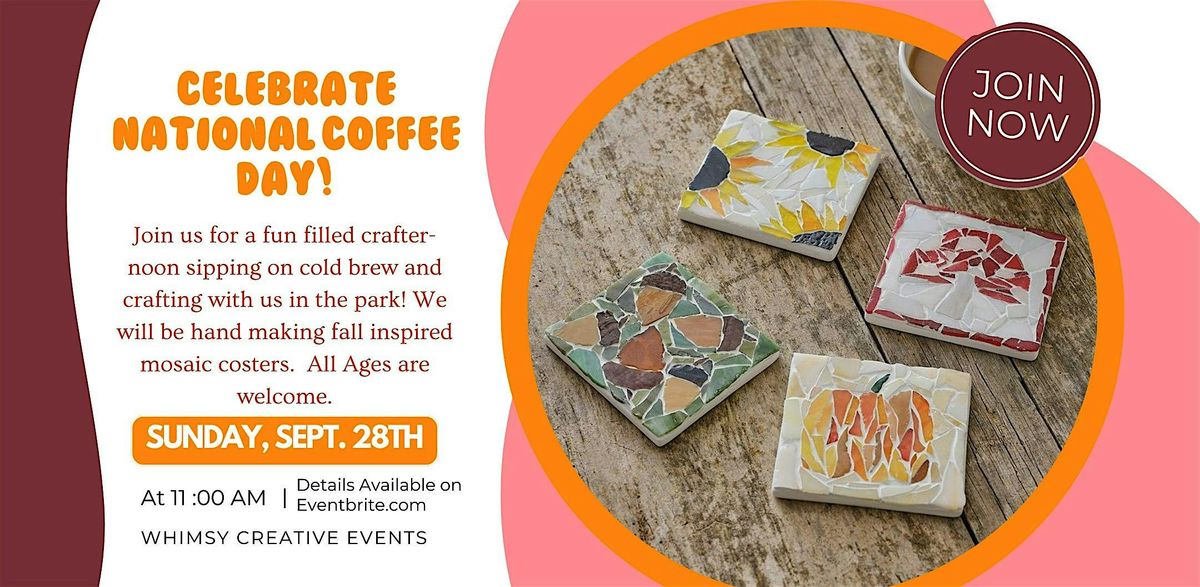 Mosaic Coaster Making Craft Party in the Park