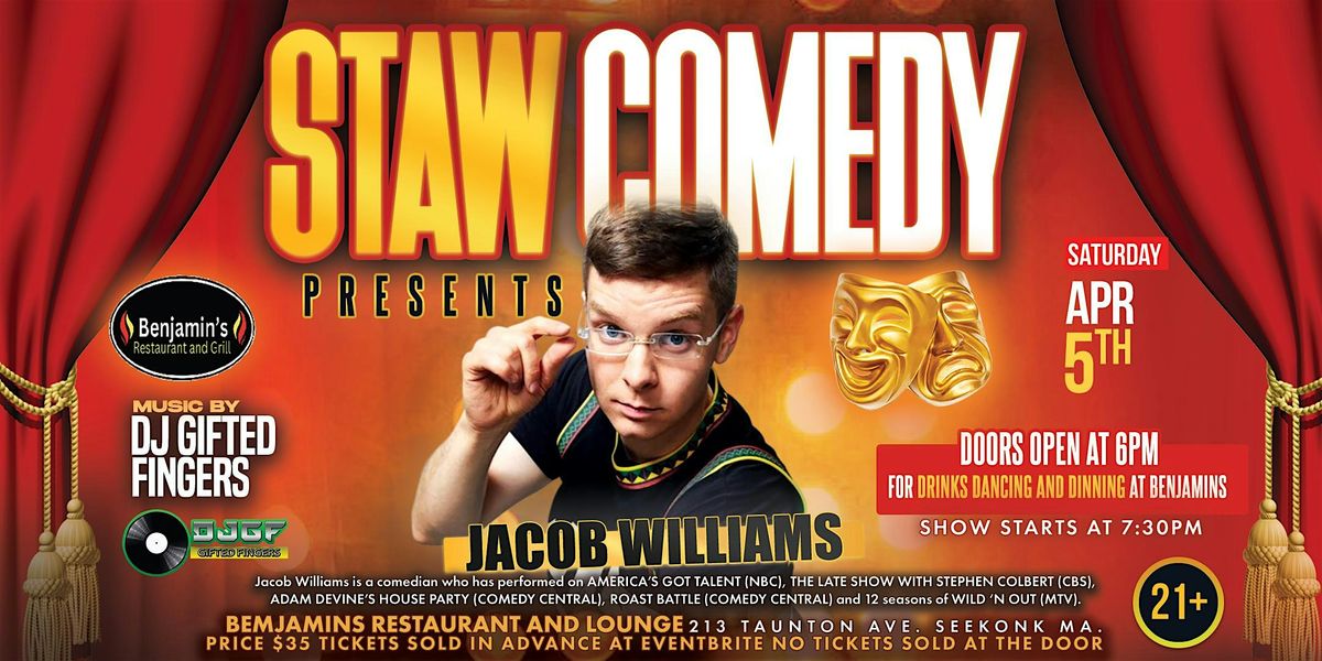 STAW Comedy Presents Jacob Williams