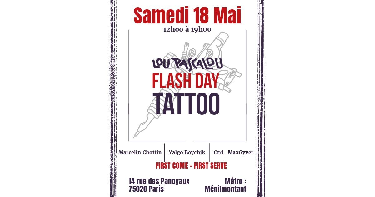 Lou Pascalou Flash Day Tattoo