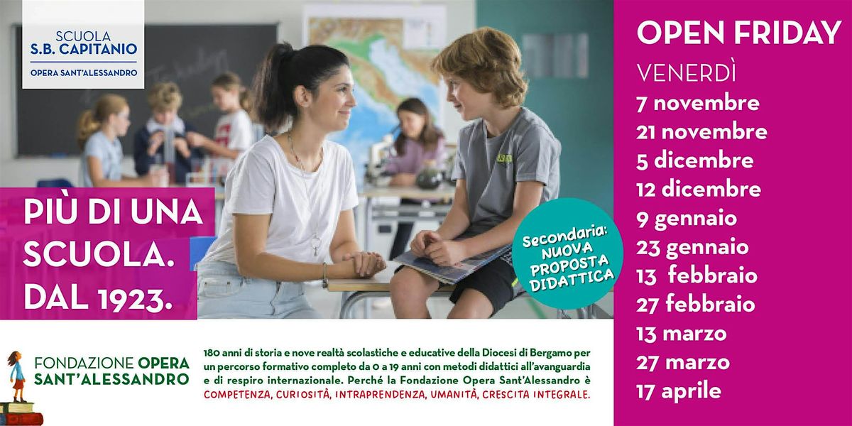 Scuola S.B. Capitanio \/ OPEN FRIDAY