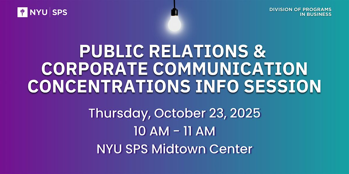 PRCC Concentrations Info Session