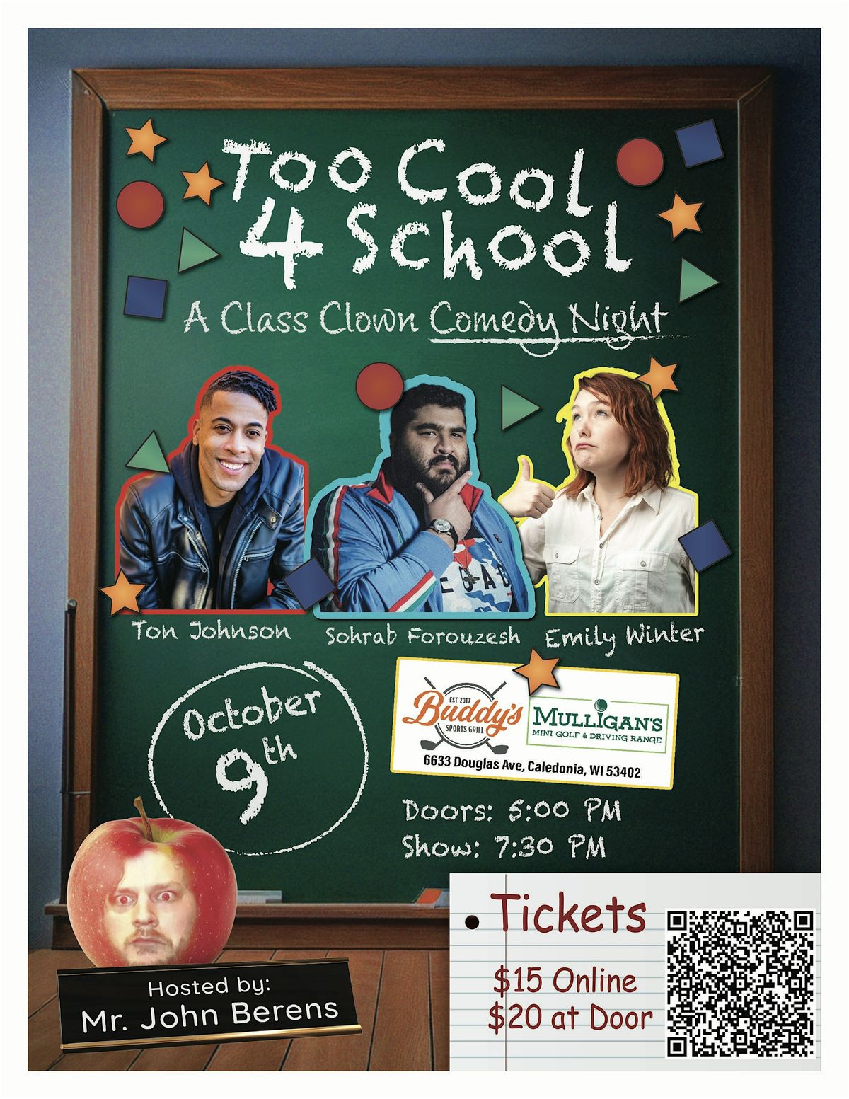Too Cool 4 School Comedy Night