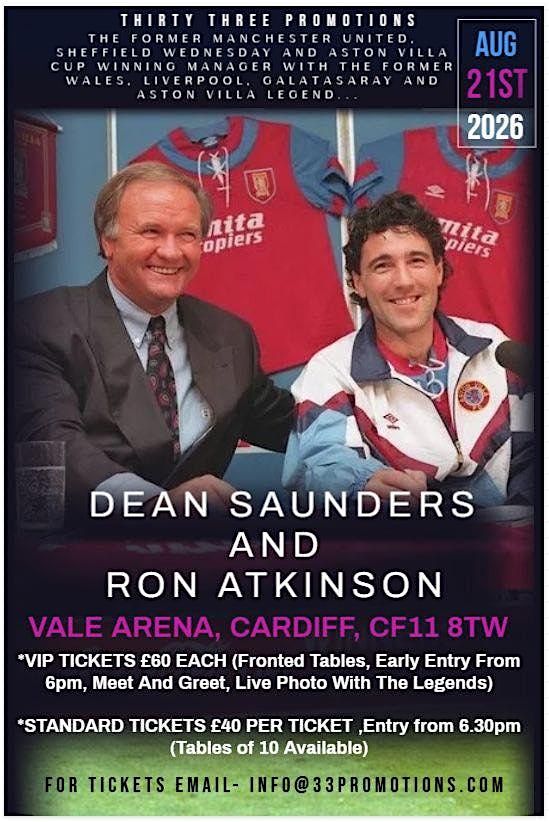 An Evening with Dean Saunders and Ron Atkinson in Cardiff