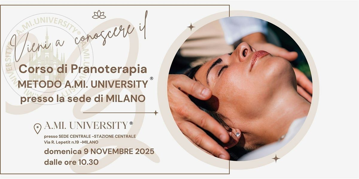 PRANOTERAPIA MILANO: NUOVA LEZIONE