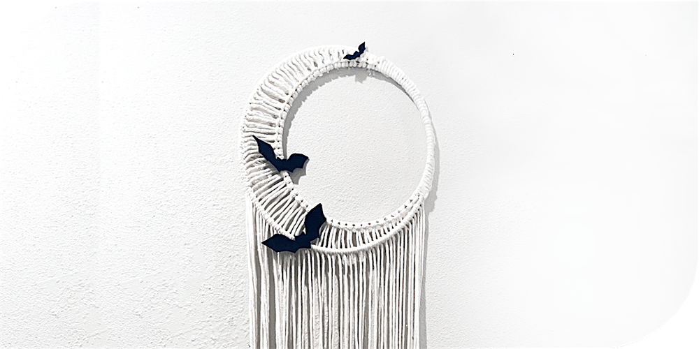 Macrame Halloween Crescent Moon Workshop