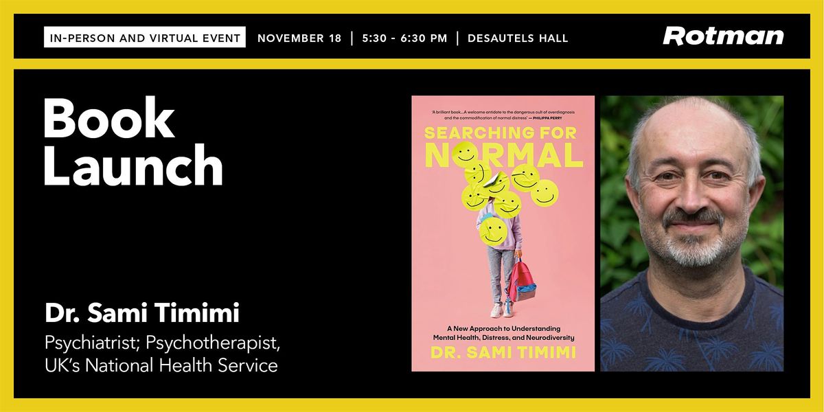 Dr. Sami Timimi on 'Searching for Normal: Understanding Mental Health'