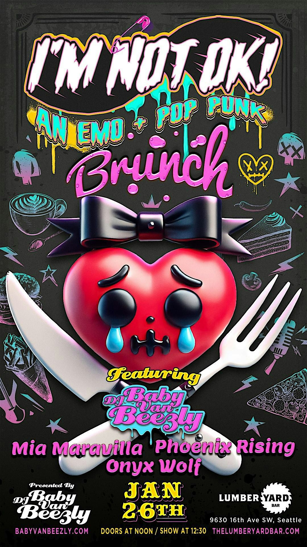 I'm Not Ok! An Emo & Pop Punk Brunch Party!!