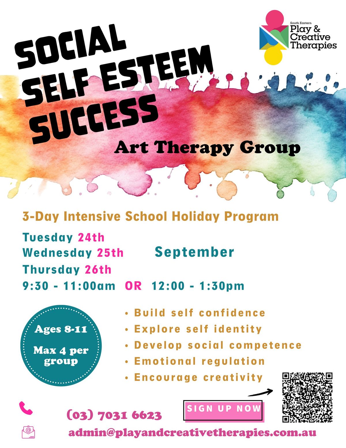 Social Self Esteem Success: Art Therapy Group for children