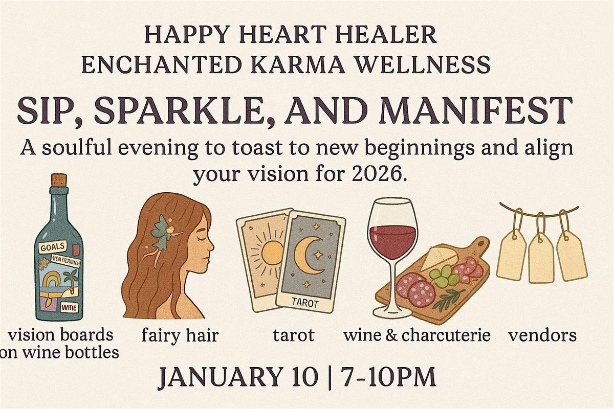 Sip, Sparkle, and Manifest: A soulful evening to toast to new beginnings an