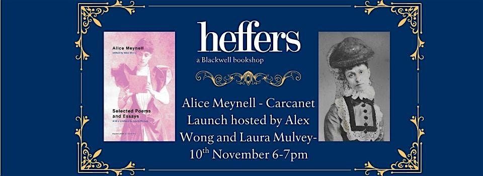 Alice Meynell Poems - Carcanet Launch, at Heffers Bookshop
