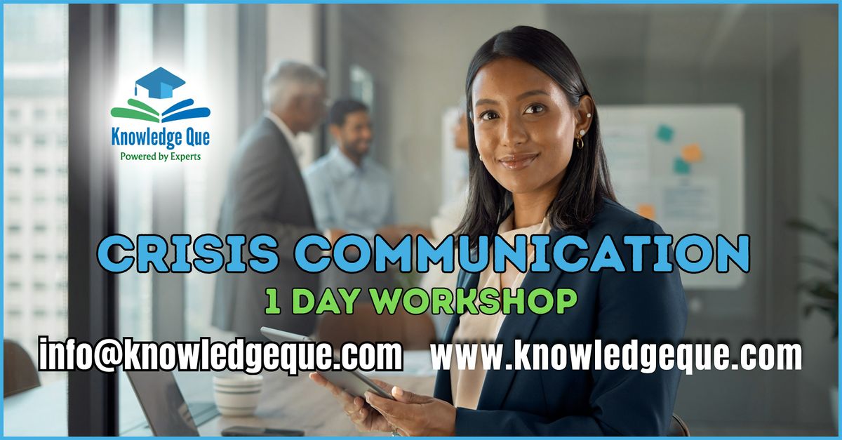 Crisis Communication 1 Day Workshop | Baltimore, MD