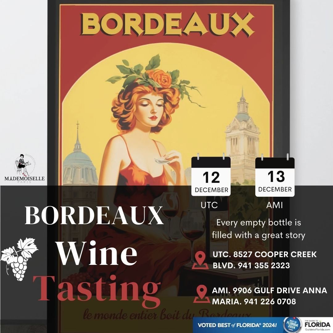 Bordeaux wine tasting 