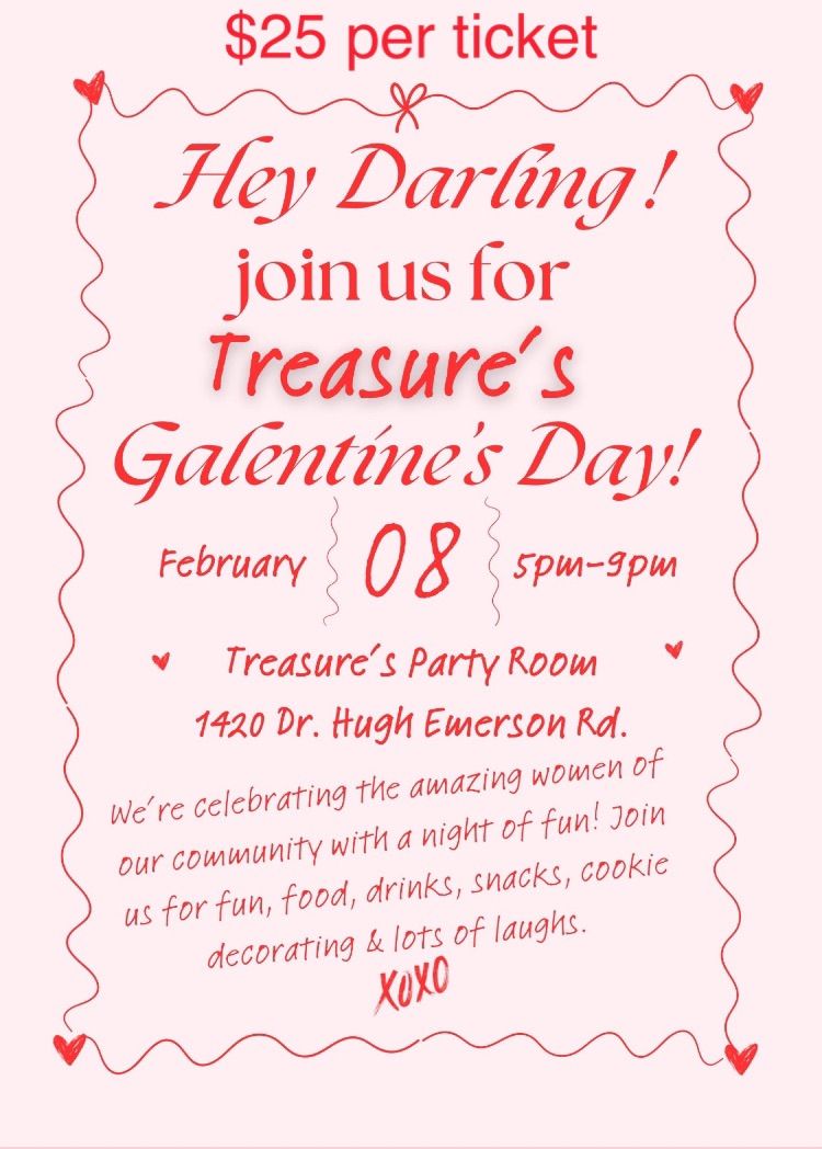 Treasure\u2019s First Galentine\u2019s Event \ud83e\ude77