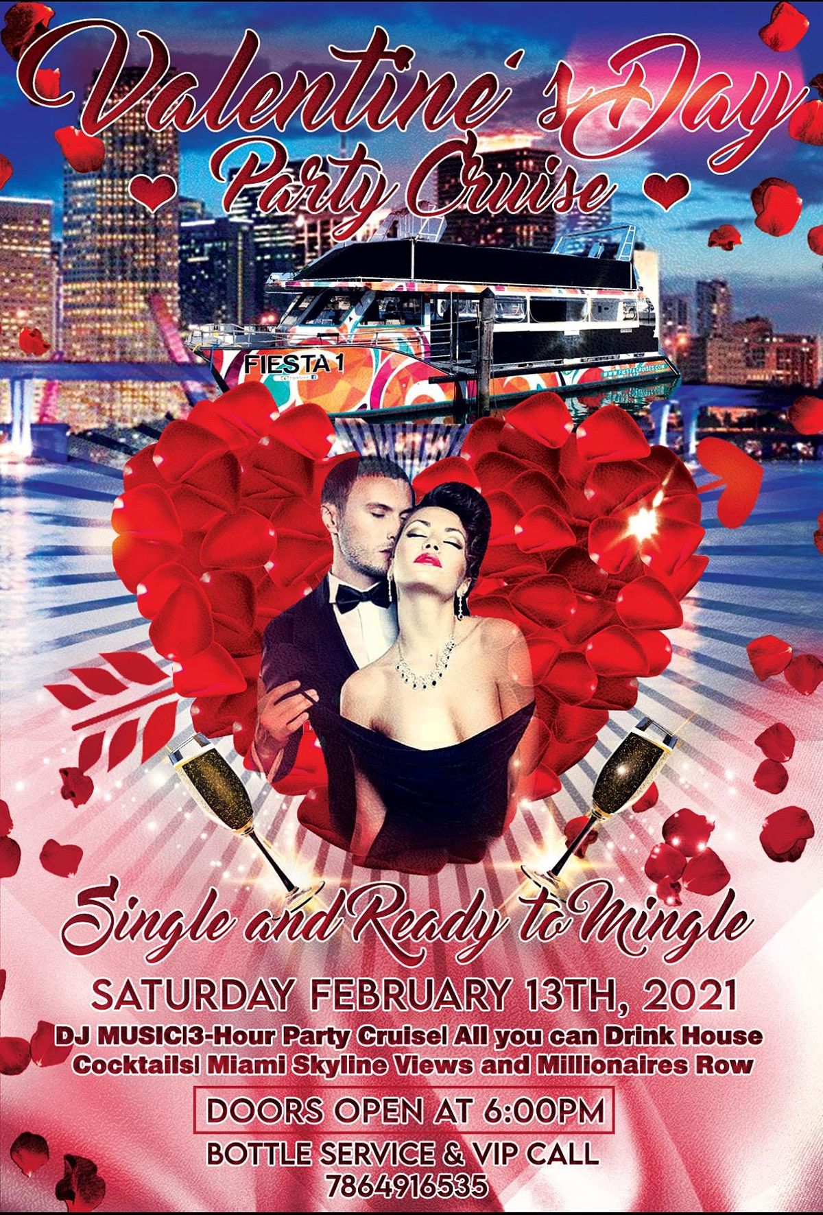 Valentines Day Miami Party Cruise 401 Biscayne Blvd Miami 13 February 2021 Valentines Day Miami 2022